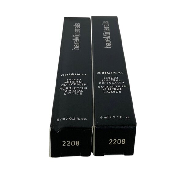 BareMinerals Original Liquid Mineral Concealer Lot of 2 Light 2C 2208 6ml Tubes - Picture 4 of 6